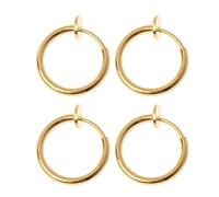 4 Stücke Clip auf gefälschte Ohrringe Hoop Nicht durchbohrte Nasenringe Lippe Ohrclip Körperschmuck Practical and clever