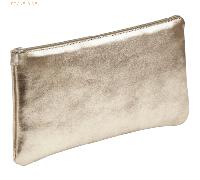 4 x Clairefontaine Schlampermäppchen Leder flach 22x11cm grey