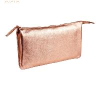 4 x Clairefontaine Tasche groß/flach Leder mit 2 Fächern 22x11cm copper