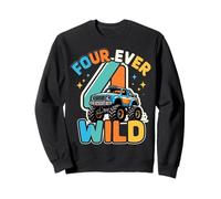 4 Years Old Boys Truck 4. Geburtstag Sweatshirt