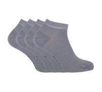 (40-45, Grau) Sock Snob - Sock Snob - 4 Paar Herren Damen Bambus Socken Kurze | Atmungsaktiv Sport Socken