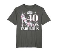 40 and Fabulous - High Heels 40. Geburtstag T-Shirt