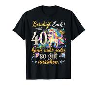 40. Geburtstag Jahrgang 1983 40 Jahre Frau Einhorn Lustige T-Shirt