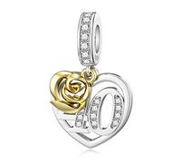 40. Geburtstags Charm für Pandora Charms Schmuckgeschenk für Mama und Frau