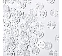 40 Paare Kunststoff Druckknopf Verschluss Knöpfe Transparente Knöpfe Unsichtbare Annähen Druckknöpfe Kunststoff Klare Knöpfe für DIY Handwek Nähen von Kleidung (7 mm/ 0,27 Zoll)