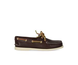 40 SPERRY BRAUNER LEDER-LOAFER