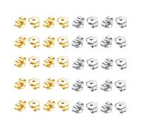 40 Stück/20 Paar Schmetterlings-Ohrringverschlüsse, Ersatzohrringe Aus Sterlingsilber, Ersatzohrringe Aus Silbergold, Ersatz-Sicherheitsohrverschlüsse