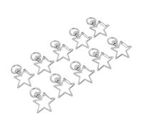 40 Stück Karabinerhaken Drehbar mit Schlüsselring, Sternförmiger | Schmuckverschlüsse für Selbstgemacht Schmuckherstellung, Keychain Clip für Tasche, Schlüssel und Reparatur