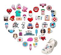 40 Stück Schuhanstecker für Crocs Jibbitz,Anstecker Medizin für Crocs,Lustig und sehr niedlich
