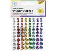 4001868067972 Folia Folia Schmucksteine SPARKLING RAINBOW, selbstklebend, 80 Stück