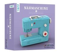 4007742186418 Frech Eine Tüte Buntes Nähmaschine aus Klemmbausteinen Graublau