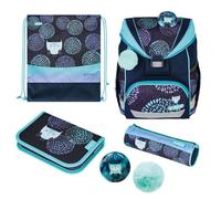 4008110284361 Herlitz Herlitz Schulranzen UltraLight Plus Flower Owl 15 Liter befüllt Blau