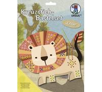 4008525228554 Ludwig Bähr URSUS Sticken Kreuzstich-Bastelset Löwe Bunt