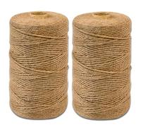 400m Jute-Schnur,BetterJonny Jutegarn 2mm Braun Juteschnur Naturfaser Jutegarn Paketschnur Naturfaser für Basteln, Garten und Bilder Pflanzen(2mmx200m)