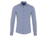 Pure Functional Shirt Streifen Navy - Größe 40 Blau 40