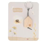 Butzon & Bercker Eichenholz-Schlüsselanhänger Von Herzen – Herz-Lasergravur