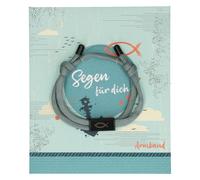 4036526782843 Butzon & Bercker Textil-Armband - Segen für dich Seidengrau/Graugrün