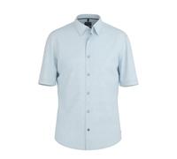 Kurzarmhemd OLYMP "OLYMP Casual, regular fit, Kent", Herren, Gr. S, Normaler Arm, hellblau, 100% Leinen, Hemden (54614437-S) hellblau