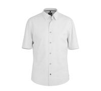 OLYMP Casual, Leinenhemd, regular fit, Weiß, Kurzarm, Kent, XXL (40401200XXL)