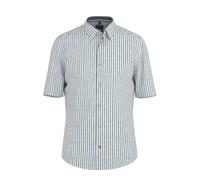 Kurzarmhemd OLYMP "Casual", Herren, Gr. L, N-Gr, royal, Web, Obermaterial: 100% Leinen, normal, Hemden, Sommerhemd, Leinenhemd (27580166-L) royal