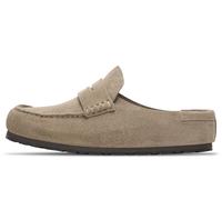 Birkenstock Loafer aus echtem Leder Modell 'Naples' in Taupe, Größe 42