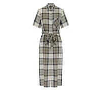 42 IT BARBOUR FERN TARTAN BLAUES MIDIKLEID