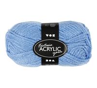Acrylgarn blau 80 m lang 3-fädig