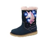 Tom Tailor Kinder Winterstiefel 'Blinkschuh' blinkendes Einhorn Dunkelblau Gr. 27