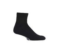 (43-45, Schwarz) IOMI - IOMI - 3er Pack Kurz Diabetikersocken Extra Weit | Baumwolle Sneaker Socken