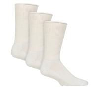 (43-45, Weiß) IOMI - 3er Pack Rutschfeste Diabetikersocken | IOMI | Socken Ohne Gummi mit Stopper