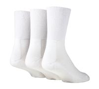 (43-45, Weiß) IOMI - IOMI - 3er Pack Herren und Damen Bambus Socken Ohne Gummi | Diabetikersocken