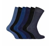 (43-46, Blau) Sock Snob - 6er Pack - 100% Ägyptische Baumwolle Socken für Herren | Baumwollsocken Schwarz
