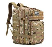 45 l Militär-Taktikrucksäcke, wasserdicht Molle Army Assault Utility Pack Großer Assault Pack 3-Fach-Rucksack für Outdoor-Camping und Wanderungen-Camouflage D