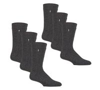 (46-50, Holzkohle) Heat Holders - Heat Holders - 6 Paar original dicke Winter-Thermosocken für Herren