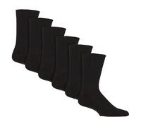 (46-50, Schwarz) IOMI - 3 Paar Rutschfeste Diabetikersocken | IOMI | Weit Socken Ohne Gummi mit Stopper