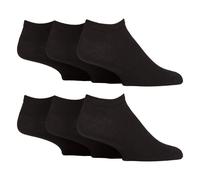 (46-50, Schwarz) IOMI - 6 Paar Herren Diabetiker Socken Sneaker | IOMI | Kurze Socken Ohne Gummibund