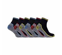 (46-50, Schwarz) Sock Snob - 6er Pack Herren Baumwolle Kurze Arbeitssocken Kurzschaft | Bambus Sommer Socken