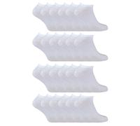 (46-50, Weiß) Sock Snob - 24er-Pack Multipack-Turnschuhsocken aus Unisex-Baumwolle