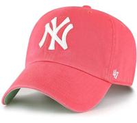47 Baseballkappe mit New York Yankees Primary Logo Ballpark Clean Up Dad - mehrere Farben, New York Yankees Berry Pink Green, Einheitsgre