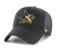 '47 Brand Adjustable Cap - Branson Metallic San Jose Sharks, Schwarz, One Size