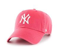47 Brand Cap Clean Up New York Yankees MLB – verstellbar, Pink/Weiß – Einheitsgröße