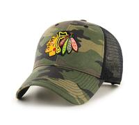 47 Brand Camo Branson Trucker Cap MVP Snapback CHICAGO BLACKHAWKS CBRAN04GWP-CM Camouflage, Size:Onesize