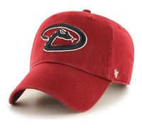 47 Brand MLB Alternative Farbe Prim r Logo Clean Up Verstellbare Baseballkappe, Einheitsgr e f r Erwachsene Cincinnati Reds Schwarz