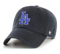 47 Brand MLB Baseballkappe, schwarze Teamfarbe, Prim rlogo, Clean Up, verstellbar, Einheitsgr e f r Erwachsene Los Angeles Dodgers, Schwarz
