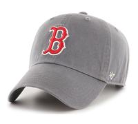 47 Brand MLB Baseballmutze, Teamfarbe, Primarlogo, Clean Up, verstellbarer Riemen, Einheitsgrosse fur Erwachsene Boston Red Sox Teamfarbe, Dun