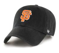 47 Brand MLB Black Team Color Primary Logo Clean Up Verstellbare Baseballkappe, Einheitsgr e f r Erwachsene San Francisco Giants Schwarz
