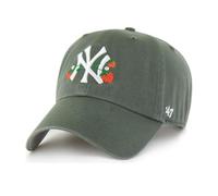 '47 Brand MLB Clean Up Icon Strawberry Strapback Cap New York Yankees Moss