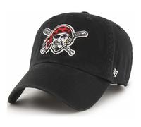 47 Brand MLB Cooperstown Primary Logo Clean Up Verstellbare Baseballkappe f r Erwachsene, Einheitsgr e, Pittsburgh Pirates, Schwarz
