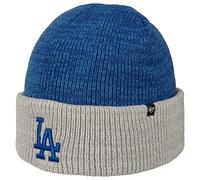 47 Brand MLB Dodgers Twotone Beanie Strickmütze Wintermütze Umschlagmütze Damen/Herren - mit Umschlag Winter Herbst-Winter