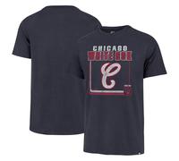 47 Brand MLB Herren-Baseball-T-Shirt Borderline Franklin Cooperstown Team-Farbe, Wordmark Primary Logo, kurzärmelig, Chicago White Sox, L